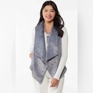 ❄️ Cato | Cozy Faux Fur Vest Cozy Gray Various Sizes Available